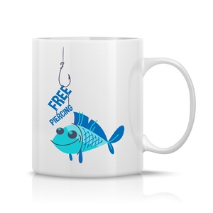 Free piercing bögre, Otthon & Életmód, Konyhafelszerelés, tálalás, Tálalás, Bögre & Csésze, Fotó, grafika, rajz, illusztráció, Decoupage, transzfer és szalvétatechnika, MESKA