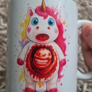 Unikornis vs. Alien bögre - Meska.hu