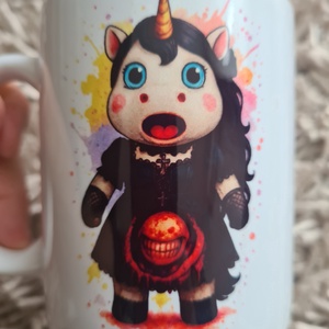 Goth Unikornis vs. Alien bögre - Meska.hu