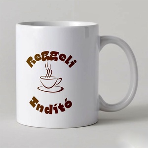 Színes belső bögre reggeli indító, Otthon & Életmód, Konyhafelszerelés, tálalás, Tálalás, Bögre & Csésze, Fotó, grafika, rajz, illusztráció, MESKA