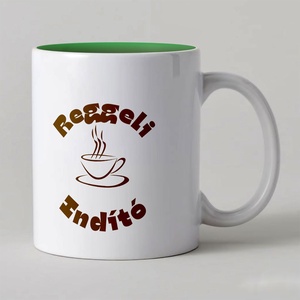 Színes belső bögre reggeli indító - otthon & életmód - konyhafelszerelés, tálalás - tálalás - bögre & csésze - Meska.hu
