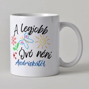 A legjobb Óvó néni, Otthon & Életmód, Konyhafelszerelés, tálalás, Tálalás, Bögre & Csésze, Fotó, grafika, rajz, illusztráció, MESKA