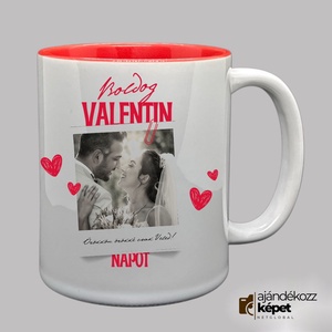 Valentin-napi bögre saját fotóval és szöveggel - otthon & életmód - konyhafelszerelés, tálalás - tálalás - bögre & csésze - Meska.hu