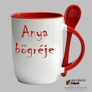 Kanalas bögre egyedi nevekkel. Piros, Otthon & Életmód, Konyhafelszerelés, tálalás, Tálalás, Bögre & Csésze, Fotó, grafika, rajz, illusztráció, MESKA