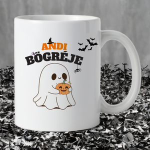 Halloween bögre egyedi névvel - Meska.hu