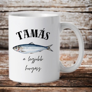 Lejobb horgász bögre egyedi névvel - Meska.hu