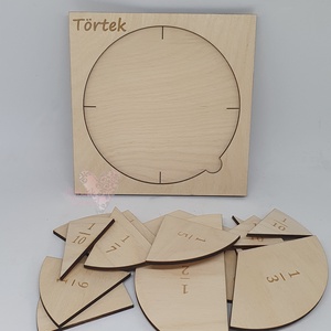 Törtek egyszerűen tábla - játék & sport - készségfejlesztő és logikai játék - Meska.hu