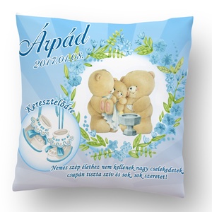 Keresztelő párna , Otthon & Életmód, Babaszoba, gyerekszoba, Gyerek díszpárna, Varrás, Fotó, grafika, rajz, illusztráció, MESKA