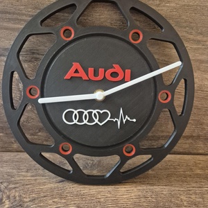 3D Nyomtatott AUDI Fali Óra , Otthon & Életmód, Dekoráció, Fali és függő dekoráció, Falióra & óra, Mozaik, MESKA