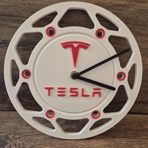 3D Nyomtatott TESLA Fali Óra , Otthon & Életmód, Dekoráció, Fali és függő dekoráció, Falióra & óra, Mozaik, MESKA