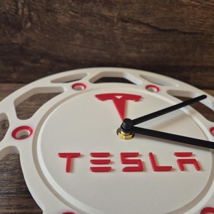 3D Nyomtatott TESLA Fali Óra  - otthon & életmód - dekoráció - fali és függő dekoráció - falióra & óra - Meska.hu