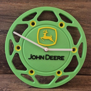 3D Nyomtatott John Deere  Fali Óra , Otthon & Életmód, Dekoráció, Fali és függő dekoráció, Falióra & óra, Mozaik, MESKA