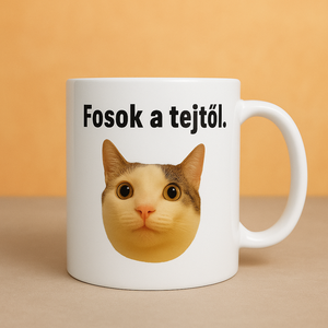 Fosok a tejtől bögre - Meska.hu