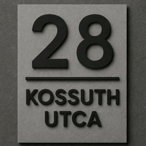 Egyedi házszámtábla � 3D nyomtatott, Otthon & Életmód, Ház & Kert, Házszám, Mindenmás, MESKA