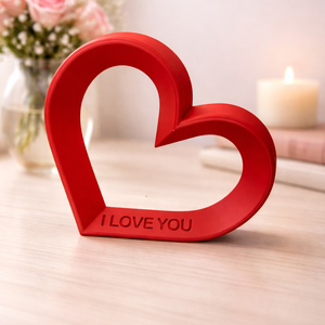 Szív alakú asztali dekor � I LOVE YOU felirattal, Otthon & Életmód, Dekoráció, Asztal és polc dekoráció, Asztaldísz, Mindenmás, MESKA