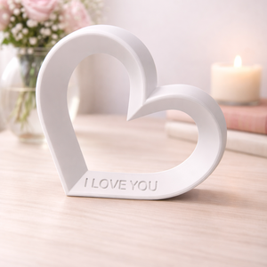 Szív alakú asztali dekor � I LOVE YOU felirattal - otthon & életmód - dekoráció - asztal és polc dekoráció - asztaldísz - Meska.hu