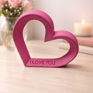 Szív alakú asztali dekor � I LOVE YOU felirattal - otthon & életmód - dekoráció - asztal és polc dekoráció - asztaldísz - Meska.hu