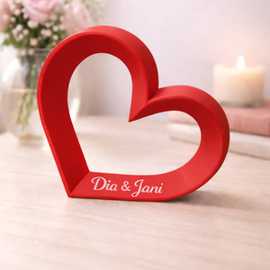 Szív alakú  esküvői dekoáció - esküvő - dekoráció - asztaldísz - Meska.hu