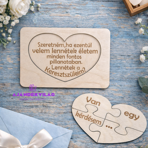 Keresztszülő felkérő ajándék - baba - mama - keresztelő kellékek - keresztszülő felkérő - Meska.hu