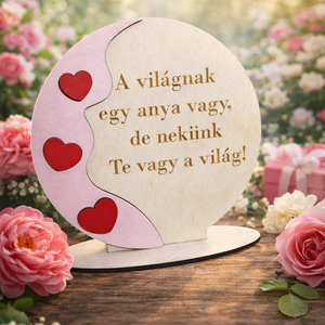 Anyák napi fa dísz tábla � szívhez szóló ajándék, Otthon & Életmód, Dekoráció, Asztal és polc dekoráció, Asztaldísz, , MESKA