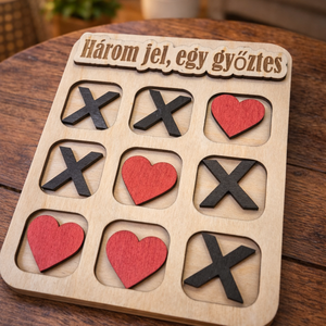 Amőba Játék, Játék & Sport, Táblajáték és Kártyajáték, Társasjátékok, Dobókocka, Famegmunkálás, Gravírozás, pirográfia, MESKA