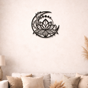 Lótusz�hold fali dekoráció - otthon & életmód - dekoráció - fali és függő dekoráció - falra akasztható dekor - Meska.hu