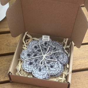 Horgolt poháralátét(4db), Otthon & Életmód, Dekoráció, Asztal és polc dekoráció, Horgolt & Csipketerítő, Horgolás, MESKA