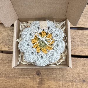 Horgolt poháralátét(6db)u, Otthon & Életmód, Dekoráció, Asztal és polc dekoráció, Horgolt & Csipketerítő, Horgolás, MESKA