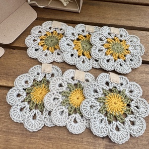 Horgolt poháralátét(6db)u - otthon & életmód - dekoráció - asztal és polc dekoráció - horgolt & csipketerítő - Meska.hu