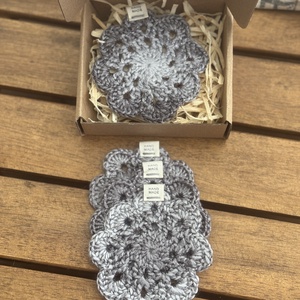 Horgolt poháralátét(4db) - otthon & életmód - dekoráció - asztal és polc dekoráció - horgolt & csipketerítő - Meska.hu