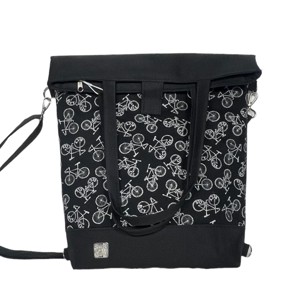 SuziartBag Fekete biciklis vászon 3in1 hátizsák, Táska & Tok, Kézitáska & válltáska, Válltáska, , MESKA