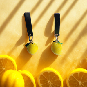 Savanykás Szerelem - citrom fülbevaló - ékszer - fülbevaló - lógó fülbevaló - Meska.hu