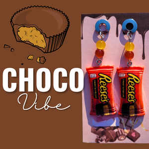 Reese's lógós fülbevaló - ékszer - fülbevaló - lógó fülbevaló - Meska.hu