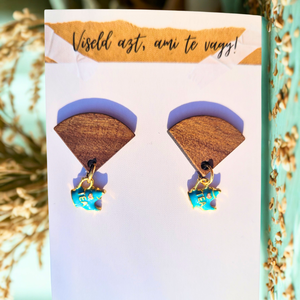 Tea és Fa Harmónia Fülbevaló - ékszer - fülbevaló - lógó fülbevaló - Meska.hu