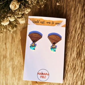 Tea és Fa Harmónia Fülbevaló - ékszer - fülbevaló - lógó fülbevaló - Meska.hu