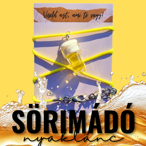 Mini sör, max jókedv nyaklánc - Meska.hu