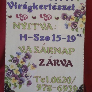 Cégtábla, utcatábla - otthon & életmód - ház & kert - házszám - Meska.hu