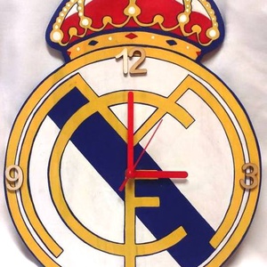 Real Madridos falióra - otthon & életmód - dekoráció - fali és függő dekoráció - falióra & óra - Meska.hu