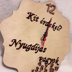 Nyugdíjas falióra - otthon & életmód - dekoráció - fali és függő dekoráció - falióra & óra - Meska.hu Nyugdíjas falióra - otthon & életmód - dekoráció - fali és függő dekoráció - falióra & óra - Meska.hu