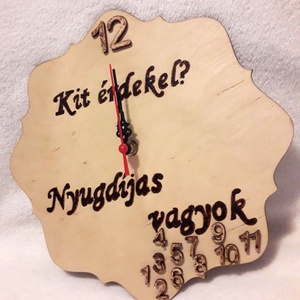 Nyugdíjas falióra - otthon & életmód - dekoráció - fali és függő dekoráció - falióra & óra - Meska.hu Nyugdíjas falióra - otthon & életmód - dekoráció - fali és függő dekoráció - falióra & óra - Meska.hu