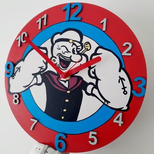 Popeye falióra - otthon & életmód - dekoráció - fali és függő dekoráció - falióra & óra - Meska.hu
