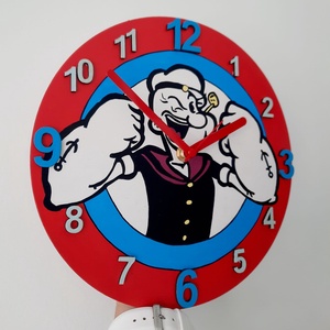 Popeye falióra - otthon & életmód - dekoráció - fali és függő dekoráció - falióra & óra - Meska.hu