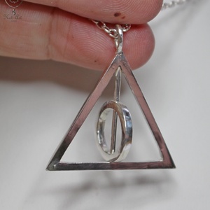 Harry Potter Halál Ereklyéi ezüst medál - ékszer - nyaklánc - medál - Meska.hu Harry Potter Halál Ereklyéi ezüst medál - ékszer - nyaklánc - medál - Meska.hu