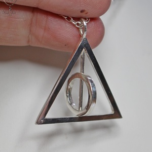 Harry Potter Halál Ereklyéi ezüst medál - ékszer - nyaklánc - medál - Meska.hu Harry Potter Halál Ereklyéi ezüst medál - ékszer - nyaklánc - medál - Meska.hu