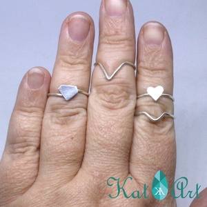Vékony ezüst gyűrű - stacking ring - ékszer - gyűrű - vékony gyűrű - Meska.hu
