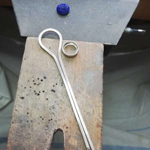 Fazettált lápisz lazuli ezüst gyűrű - ékszer - gyűrű - szoliter gyűrű - Meska.hu