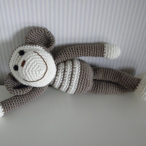 Horgolt majom - játék & sport - plüssállat & játékfigura - majom - Meska.hu