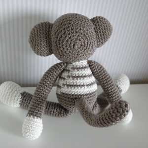 Horgolt majom - játék & sport - plüssállat & játékfigura - majom - Meska.hu