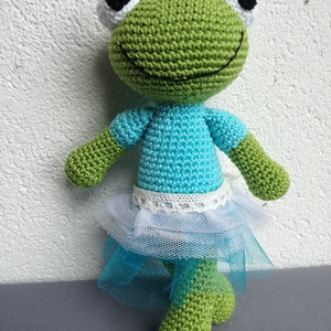 Horgolt béka tütüben - Meska.hu