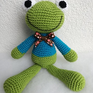 Horgolt béka - Meska.hu